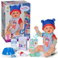 Baby Born Jonas, interaktív játékbaba kiegészítőkkel, élethű funkcióval, 43 cm (834848)