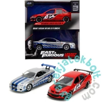 Fast &amp; Furious Legacy Series játék autó  2 db-os, Mitsubishi Lancer - Nissan Skyline (253202019)