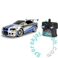 Fast &amp; Furious RC Távirányítós autó Nissan Skyline GTR 1:24 (253203018)