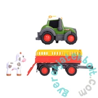 Dickie ABC Happy Fendt állatszállító traktor tehénnel (204115011)