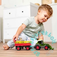 Dickie ABC Happy Fendt állatszállító traktor tehénnel (204115011)