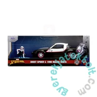 Jada - Marvel - Ghost Spider Pókember - 1990 Mazda Miata fém autómodell figurával - 1-32 (253223014)