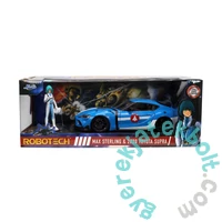 Jada - Robotech - 2020 Toyota Supra fém autómodell Max Sterling figurával- 1-24 (253255051)