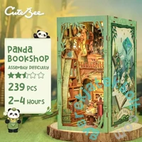 CuteBee - Panda Bookshop DIY Könyvtámasz (DY02)