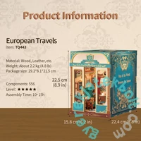 Tonecheer - European Travels DIY Könyvtámasz (TQ443)