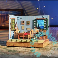 Tonecheer - Vincent's Bedroom DIY miniatűr szoba LCD kijelzővel (TQ401)