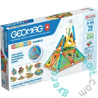 Geomag SuperColor Green Line Panels - 78 db-os mágneses építőjáték készlet