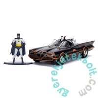 Batman - Batmobile fém autómodell figurával - 1966 Classic - 17 cm