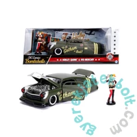 DC Comics - Bombshells fém autómodell - Harley Quinn figurával - 21 cm