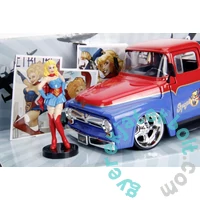 DC Comics - Bombshells fém autómodell - Supergirl figurával - 21 cm