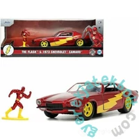 Jada - DC Comics - Chevy Camaro 1:32 fém autómodell - Flash figurával - 12 cm (253253003)