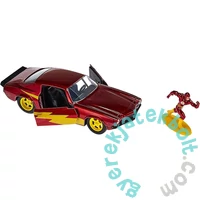 Jada - DC Comics - Chevy Camaro 1:32 fém autómodell - Flash figurával - 12 cm (253253003)