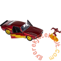 Jada - DC Comics - Chevy Camaro 1:32 fém autómodell - Flash figurával - 12 cm (253253003)