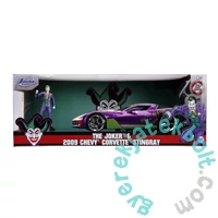 DC Comics - Joker fém autómodell figurával - 2009 Chevrolet Corvette Stingray - 20 cm (253255020)