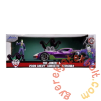 DC Comics - Joker fém autómodell figurával - 2009 Chevrolet Corvette Stingray - 20 cm (253255020)