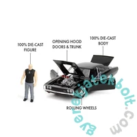 Jada Toys 9335907314R00 Fast &amp; Furious 1970 Dom and Dodge Charger fém autómodell 1:24
