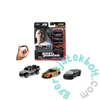 Jada - Fast and Furious nano fém autószett - 3 db-os (253201003)