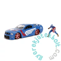 Marvel - 2006 Ford Mustang GT játékautó Amerika kapitány figurával - 1:24