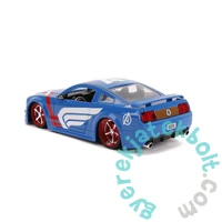 Marvel - 2006 Ford Mustang GT játékautó Amerika kapitány figurával - 1:24