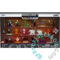 Minecraft Caves and Cliffs nano fém figura szett - 18 db-os