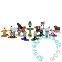 Minecraft Caves and Cliffs nano fém figura szett - 18 db-os
