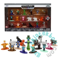 Minecraft Caves and Cliffs nano fém figura szett - 18 db-os