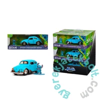 Jada Toys 9333251314R00 Disney Lilo &amp; Stitch 1959 VW Beetle fém autómodell, figurával 1:32