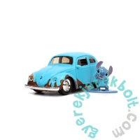 Jada Toys 9333251314R00 Disney Lilo &amp; Stitch 1959 VW Beetle fém autómodell, figurával 1:32