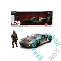 Jada Toys 9336909314R00 Star Wars - Boba Fett - 2005 Ford GT fém autómodell figurával 1:24