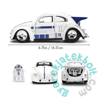 Jada Toys 9336912314R00 Star Wars - R2D2 - 1959 Volkswagen Drag Beetle fém autómodell figurával - 1:24