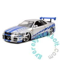 Jada Toys 9397158314R00 Fast &amp; Furious 2002 Nissan Skyline fém autómodell 1:24
