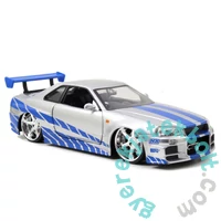 Jada Toys 9397158314R00 Fast &amp; Furious 2002 Nissan Skyline fém autómodell 1:24
