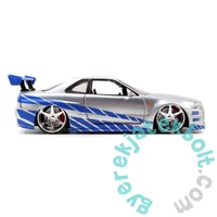 Jada Toys 9397158314R00 Fast &amp; Furious 2002 Nissan Skyline fém autómodell 1:24