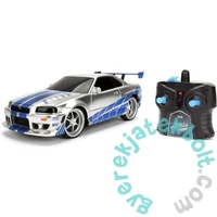 Jada Toys 9399371314R01 Fast and Furious RC Távirányítós autó Nissan Skyline GTR 1:24