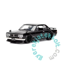 Jada Toys 9399686314R00 Fast and Furious Brian's 1971 Nissan Skyline GT-R fém autómodell 1:24