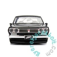 Jada Toys 9399686314R00 Fast and Furious Brian's 1971 Nissan Skyline GT-R fém autómodell 1:24