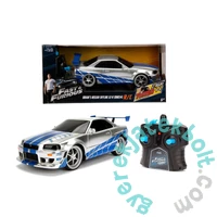 Jada - Halálos Iramban - Nissan Skyline GTR-R34 RC távirányítós játékautó - 29 cm