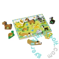 Melissa and Doug 8 db-os fa forma puzzle - Kis kedvencek (3724)