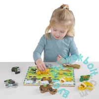Melissa and Doug 8 db-os fa forma puzzle - Kis kedvencek (3724)