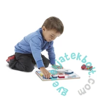Melissa and Doug 9 db-os fa forma puzzle - Járművek (3725)
