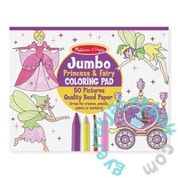 Melissa and Doug Jumbo színező - Hercegnők és tündérek (4263)