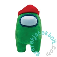 Among us - plüss 25 cm - zöld Beanie sapkás (10543)