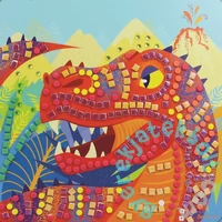 Sycomore - Stick and Fun - Mozaikkép készítő készlet - Dinoszauruszok