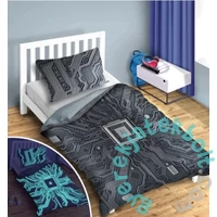 AI Mesterséges intelligencia ágyneműhuzat szett - Sötétben világító mintával 140 x 200 + 70 x 90 cm (928630)