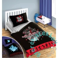 Rock & Roll ágyneműhuzat szett - Sötétben világító mintával 140 x 200 + 70 x 90 cm (928654)