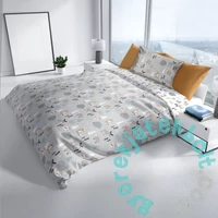 Karácsonyi mintás ágyneműhuzat szett - Erdei állatok