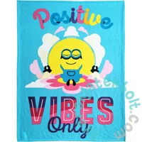 Minyonok polár takaró - Positive vibes only
