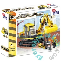 AlleBlox - ConstruczionCrew Lánctalpas kotrógép 264 db-os építőkocka játékszett (AB5007)