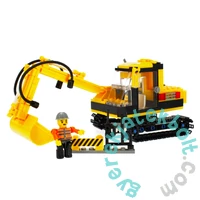 AlleBlox - ConstruczionCrew Lánctalpas kotrógép 264 db-os építőkocka játékszett (AB5007)