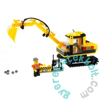 AlleBlox - ConstruczionCrew Lánctalpas kotrógép 264 db-os építőkocka játékszett (AB5007)